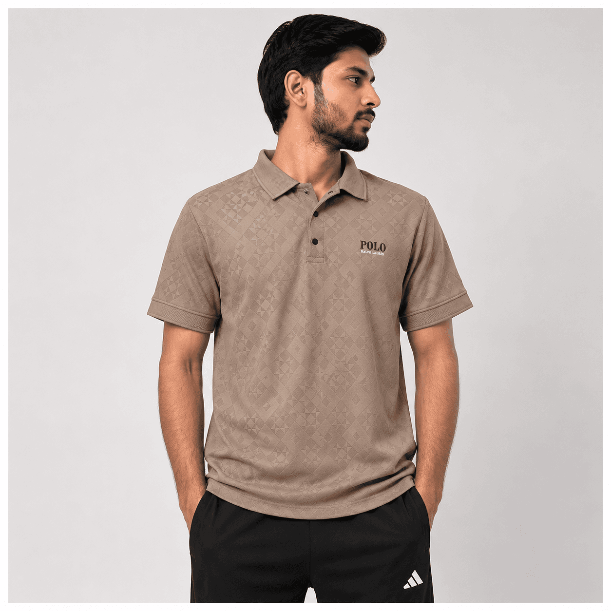Polo Ralph Lauren Inspired Textured Polo T-Shirt – Premium Cotton Smart Casual Tee for Men