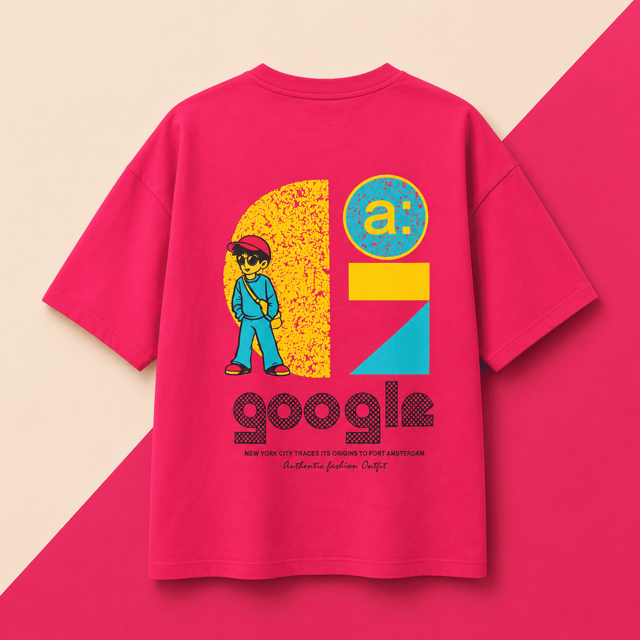 GOOGLE Graphic Oversized T-Shirt – Premium Cotton Streetwear Tee (Unisex)