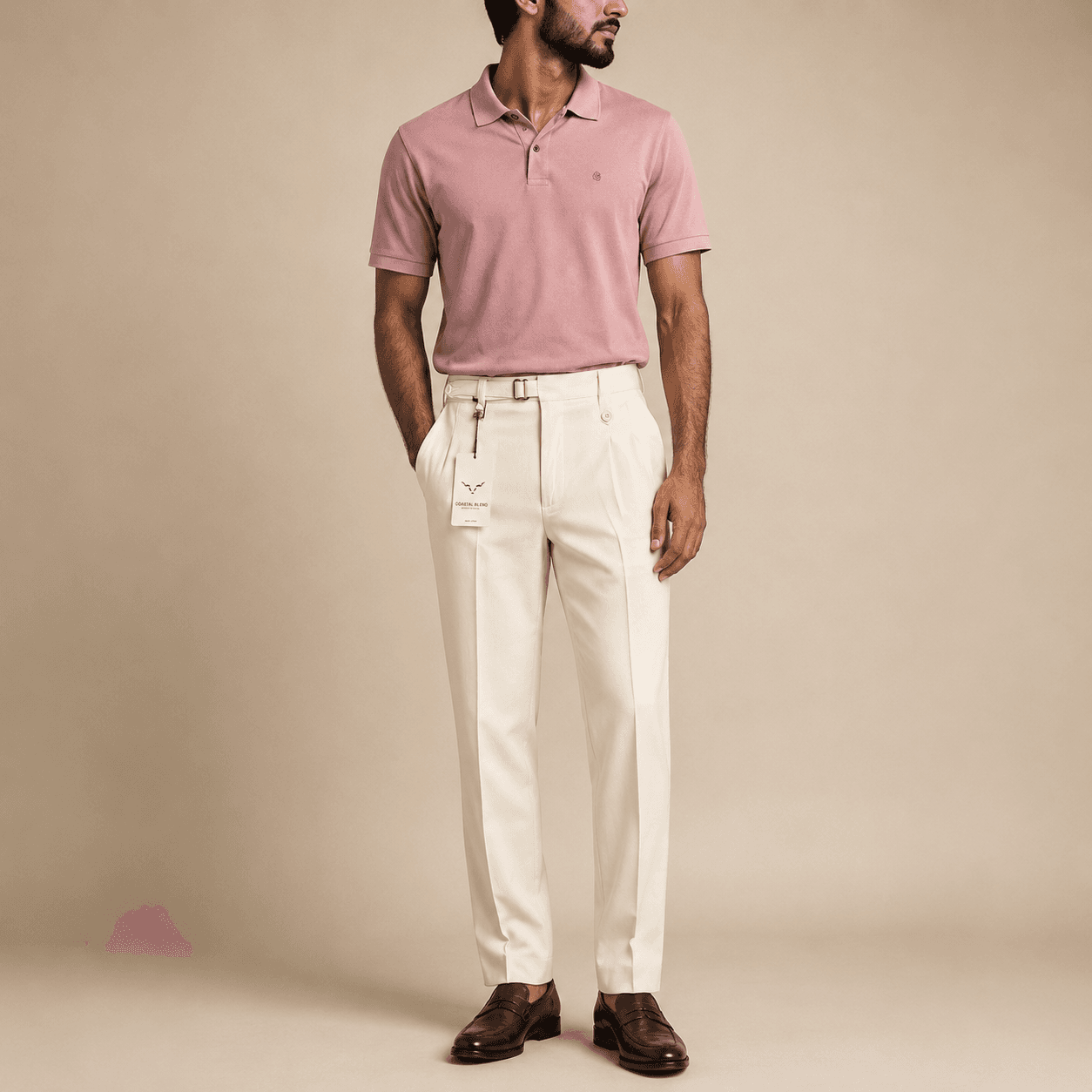 Men’s Premium Tailored Formal Pant – Slim Fit | Coastal Blend