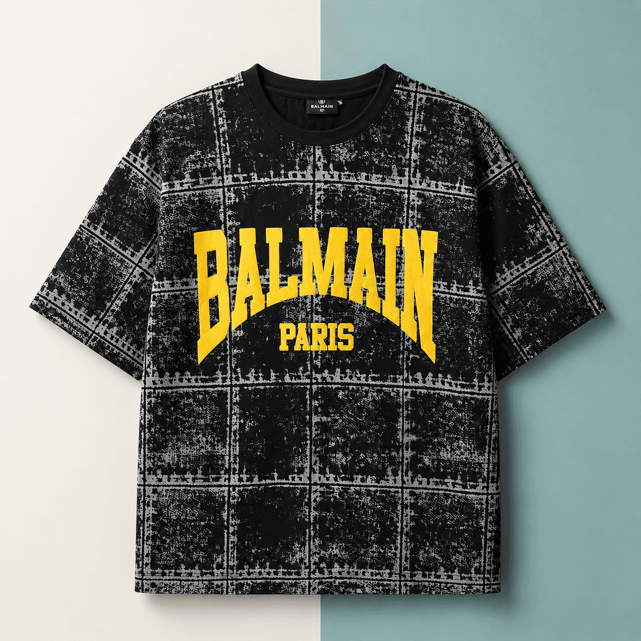 Balmain Paris Inspired Graphic Printed T-Shirt – Premium Cotton Streetwear Tee for Men