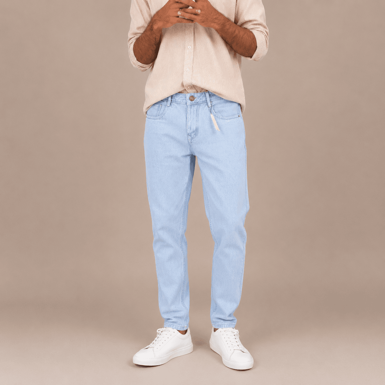 Essential Denim Jeans – Slim Fit Washed Stretch Jeans for Men