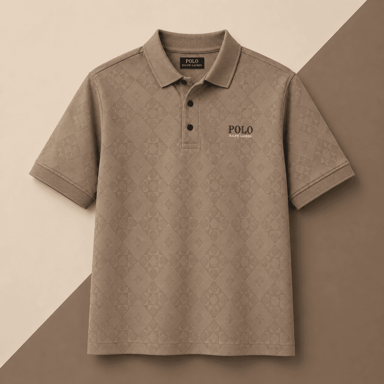 Polo Ralph Lauren Inspired Textured Polo T-Shirt – Premium Cotton Smart Casual Tee for Men