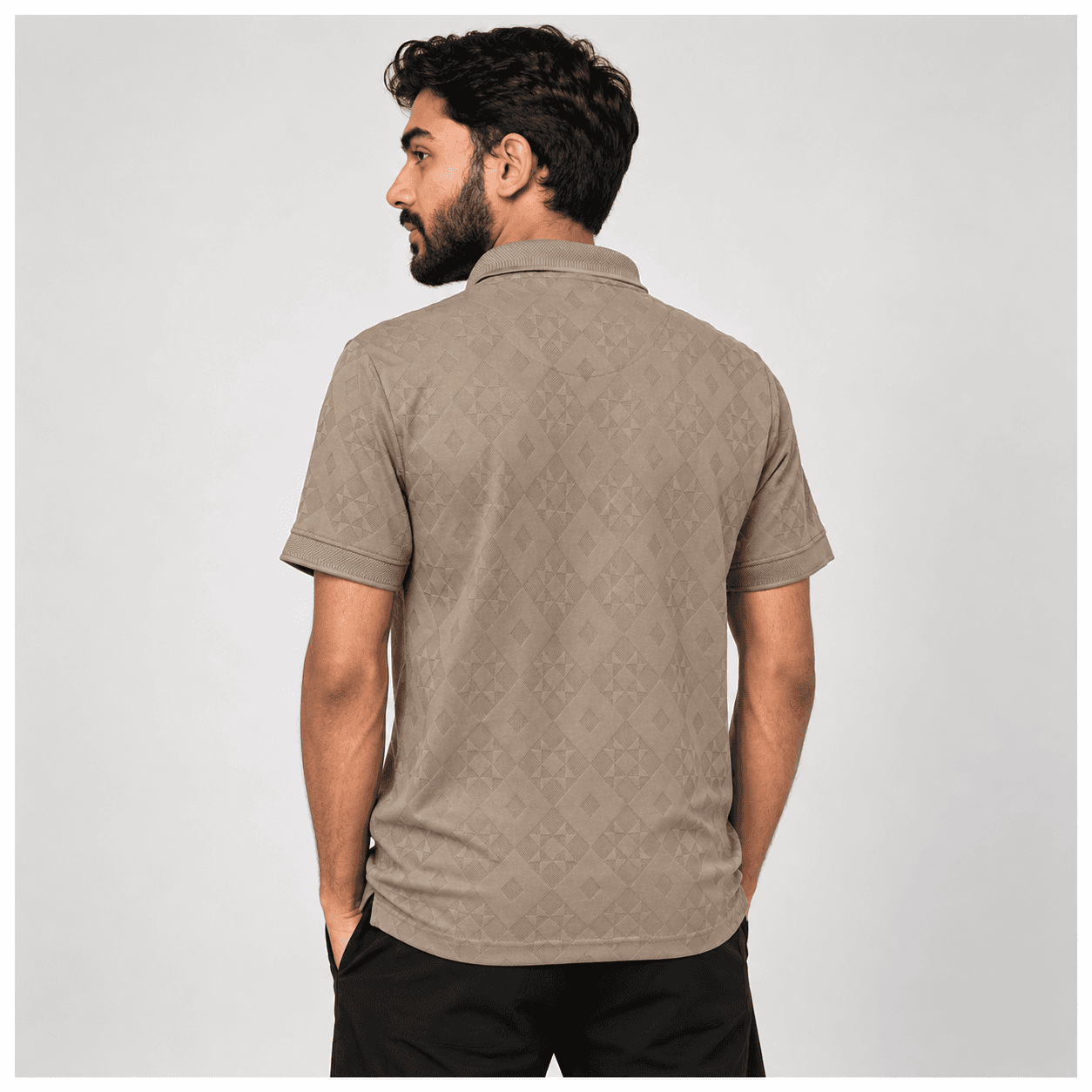 Polo Ralph Lauren Inspired Textured Polo T-Shirt – Premium Cotton Smart Casual Tee for Men